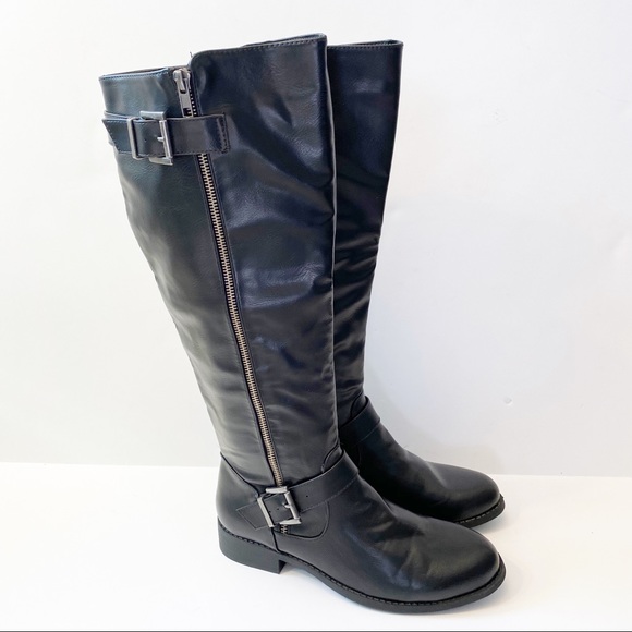 mia cascaded buckle boot